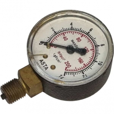 Manômetro ASTA 200lbf/pol2 14kgf/cm2 usado Manômetro ASTA 200lbf/pol2 14kgf/cm2 usado