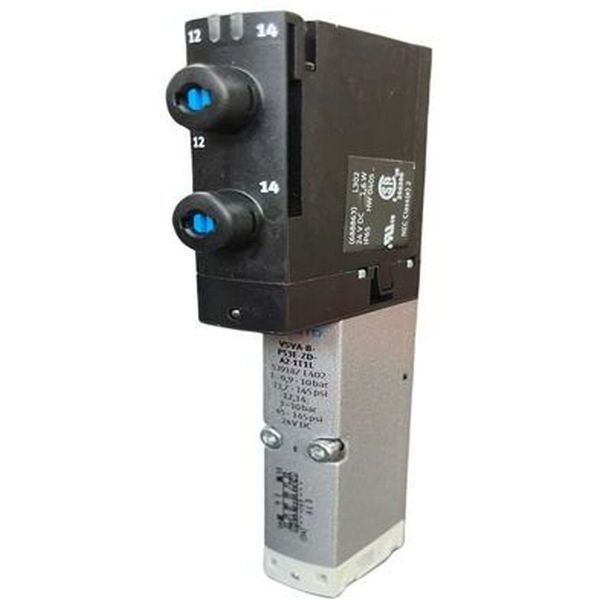 Válvula solenoide 5/3, com centro em exaustão e montada em sub-base - FESTO