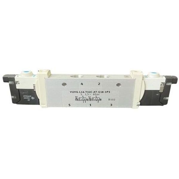 Válvula solenóide com controle direcional 5/2, elétrico, com 24 V DC, bobina de 1W - FESTO