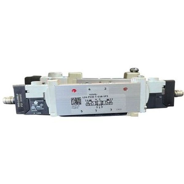 Válvula solenoide, funciona como válvula direcional 5/3, com posição central, monostável - FESTO