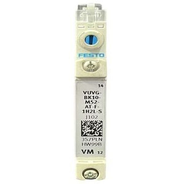 Válvula direcional 5/2, monostável, modelo M52, com reset interno. Acionamento eletrico de 24V DC e 0,8 W - FESTO