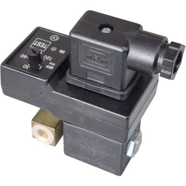 Válvula: 2/2 vias , conexão rosca 1/8bsp fêmea, orifício 2mm, válvula de latão, tensão voltagem 230V 50/60HZ