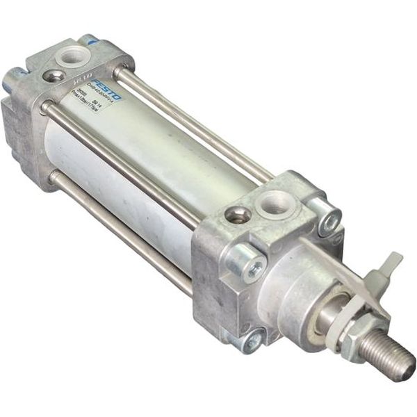 diâmetro 40mm, curso 50mm, dupla ação, amortecimento regulável nas posições finais de curso, detecção de posição, pressão máxima 12bar