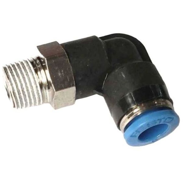 conexão pneumática em L, conector pneumático em L, conexão L, união para tubos em L, conexão para tubos PUN e PAN, conexão instantânea, conexão rápida, conexão de engate rápido em L, conexão roscada em L, conexão para equipamentos de ar comprimido