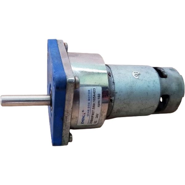 diâmetro da caixa de engrenagens 60mm, caixa de engrenagens Spur Metal Gearbox,, rolamento de esferas, motor escovado RS775 DC, voltagem 24VDC, 160rpm, eixo excêntrico, flange quadrada, potência de saída saída 10W~30W