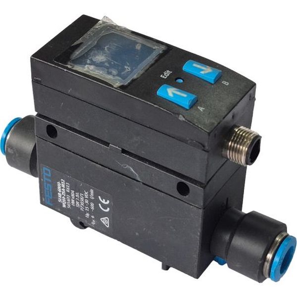 conexão para tubo externo 10mm, vazão 600l/min, pressão de operação 0-10bar, meio de operação ar comprimido