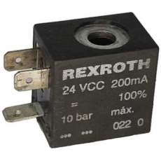 Bobina pneumática REXROTH 24VCC 200mA 10BAR seminova Bobina pneumática REXROTH 24VCC 200mA 10BAR seminova