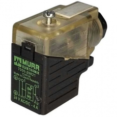 Plugue pneumático MURR 7000-29821 24VAC/DC 4A Plugue pneumático MURR 7000-29821 24VAC/DC 4A