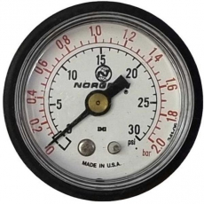 Manômetro NORGREN 30PSI 2.0BAR Manômetro NORGREN 30PSI 2.0BAR