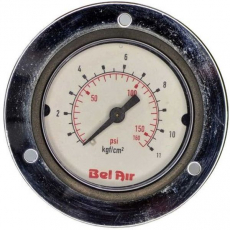 Manômetro BELAIR 160PSI 11KGF/CM2 com flange Manômetro BELAIR 160PSI 11KGF/CM2 com flange