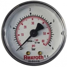 Manômetro REXROTH 60PSI 4BAR 35300100130 Manômetro REXROTH 60PSI 4BAR 35300100130