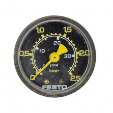 Manômetro FESTO 34psi 2,5bar seminovo Manômetro FESTO 34psi 2,5bar seminovo