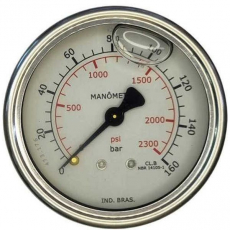 Manômetro TWE 2300psi 160bar Manômetro TWE 2300psi 160bar