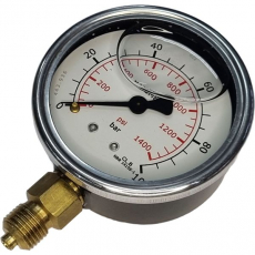 Manômetro TWE 1400psi 100bar com glicerina Manômetro TWE 1400psi 100bar com glicerina