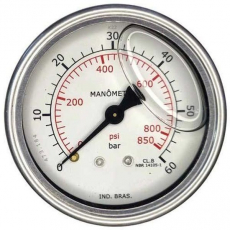 Manômetro TWE 850psi 60bar Manômetro TWE 850psi 60bar