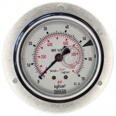 Manômetro WIKA 1000psi 70kgf/cm2 Manômetro WIKA 1000psi 70kgf/cm2