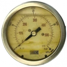Manômetro 580psi 40bar com glicerina