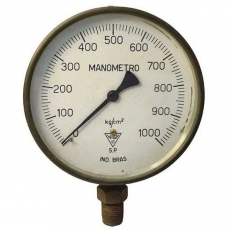 Manômetro 1000Kg/cm2 saída por baixo