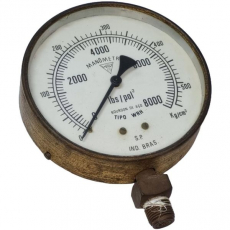 Manômetro WILLY 8000lbs/pol2 550Kg/cm2 usado Manômetro WILLY 8000lbs/pol2 550Kg/cm2 usado