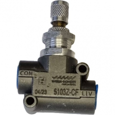 Regulador de fluxo WERK SCHOTT 6103Z-CF 1/4X1/4 Regulador de fluxo WERK SCHOTT 6103Z-CF 1/4X1/4