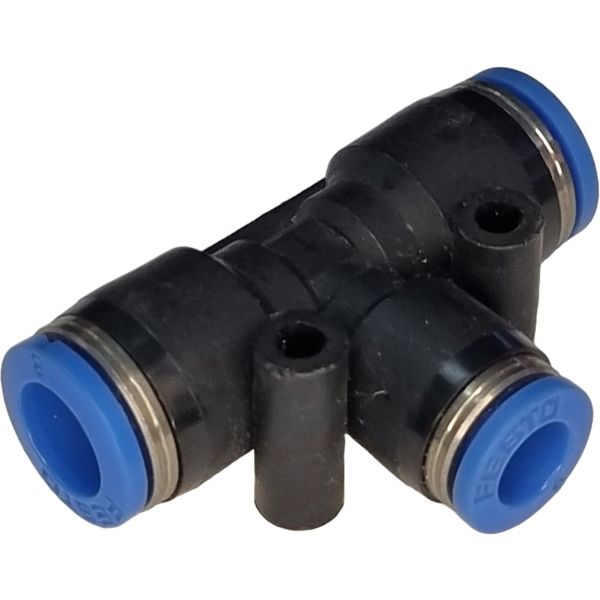 conexão rápida em T, união de  tubos em T, engate em T, conector para ar comprimido, conexão pneumática, quick star, T desigual