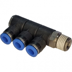 Distribuidor múltiplo QSLV3-1/4-6 Distribuidor múltiplo QSLV3-1/4-6