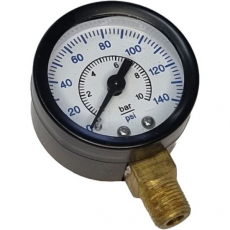 Manômetro WERK SCHOTT 140psi 10bar saída por baixo Manômetro WERK SCHOTT 140psi 10bar saída por baixo