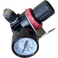 Regulador AIRTAC com manômetro 1MPa e suporte usado Regulador AIRTAC com manômetro 1MPa e suporte usado