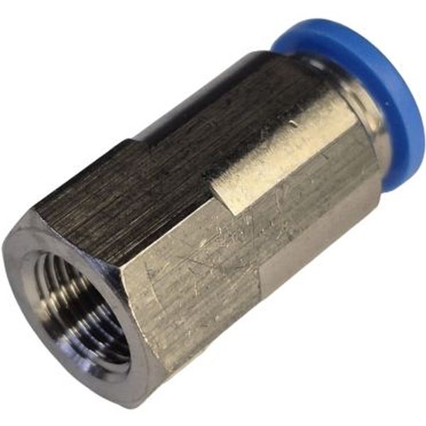 conexão push pull, conexão push-in, conexão rápida, conexão rápida roscada, conexão com rosca, conexão instantânea, conector para pneumática, conector para ar comprimido, conexão com rosca fêmea