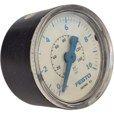Manômetro FESTO MA-40-10-G1/4-EN 183900 140psi 10bar seminovo Manômetro FESTO MA-40-10-G1/4-EN 183900 140psi 10bar seminovo