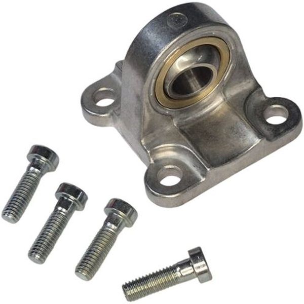 basculante fêmea, acessório para cilindro pneumático, flange de aço para pistão pneumático, flange normalizada, flange norma ISO15552 