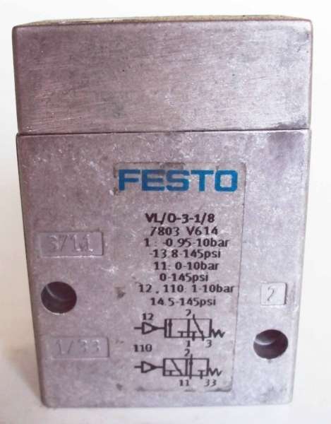 marca: FESTO <br/>modelo: VLO318 <br/>estado: seminova