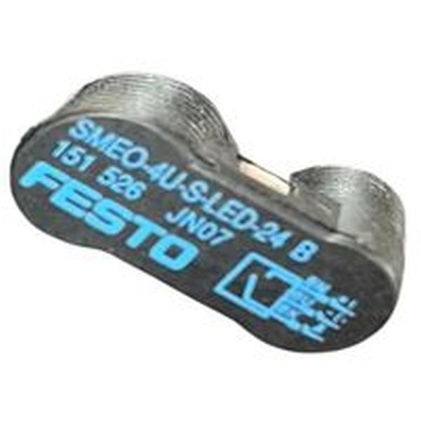 Sensor de proximidade magnético em formato cilíndrico, LED indicador e cabo M8 - FESTO