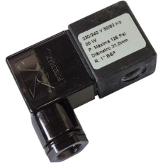 Bobina pneumática PNEUMAX 230/240V com plugue seminova Bobina pneumática PNEUMAX 230/240V com plugue seminova