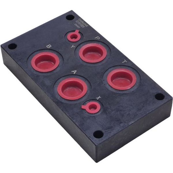 subplaca para válvula hidráulica, manifold, base para válvula, subplaca para válvulas industriais

