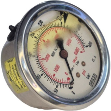 Manômetro WIKA 6000psi 400bar