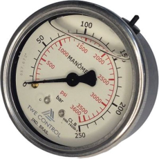Manômetro TWE 3600psi 250bar