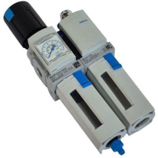 Filtro regulador FESTO MS4-LFR-1/4-D7-E-R-M-AS 529156 +  FESTO lubrificador MS4-LOE-1/4-R 529411