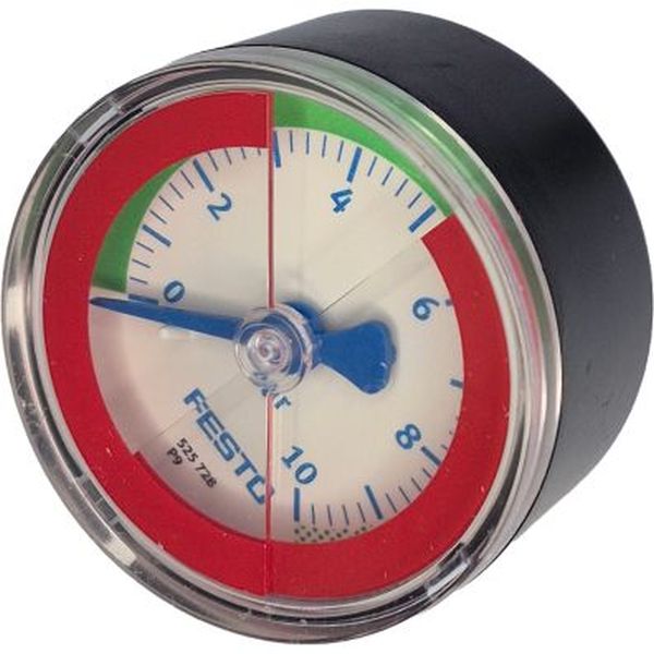 saída por trás, conexão rosca 1/4, diâmetro 50mm, fluido ar comprimido