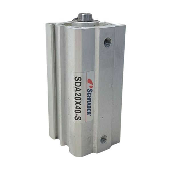 Série SDA, diâmetro 20mm, curso 40mm, compacto, dupla ação, êmbolo magnético, haste com rosca fêmea, fluido ar comprimido