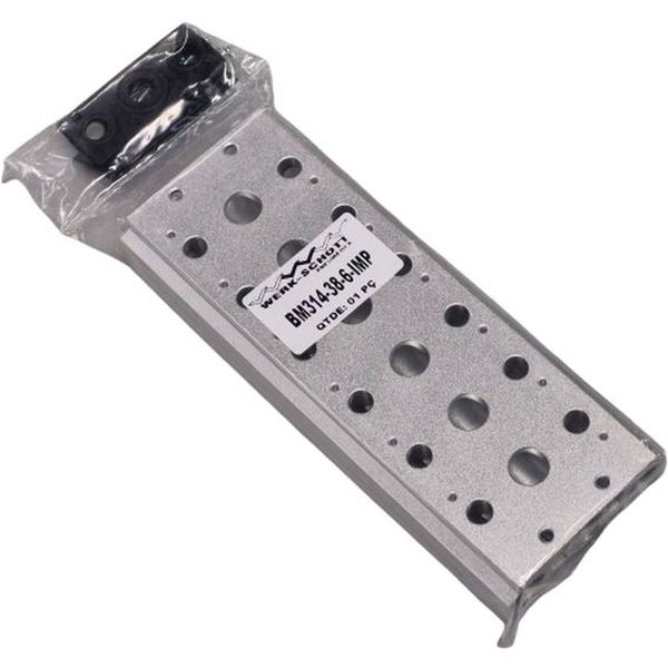 base, subbase, manifold, subplaca, bloco, suporte, base pneumática, base para válvulas