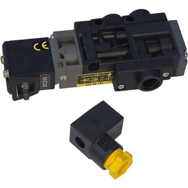 3 vias, 2 posições, pressão de operação 1,5...8bar, tensão da bobina 24VDC