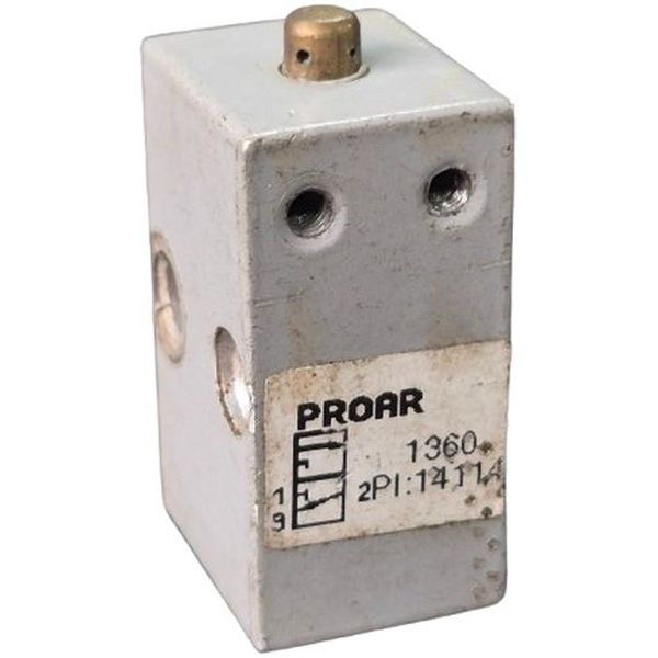 conexão rosca M5, 2/2  vias, atuador pino, operação ar comprimido