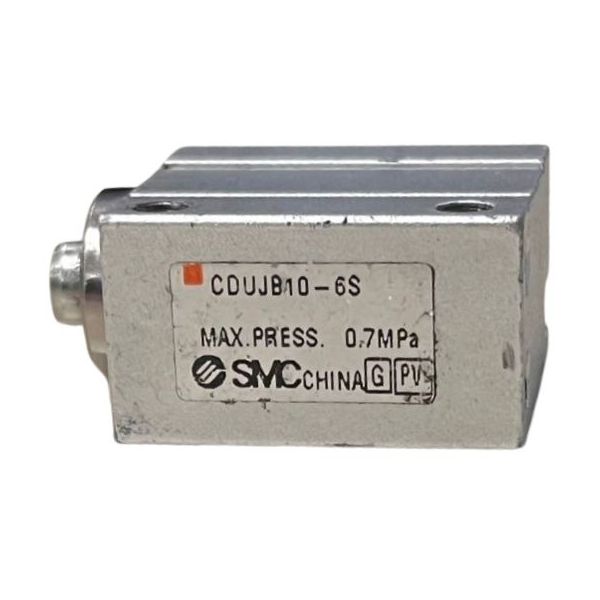 Cilindro de dupla ação, compacto, curso de 6mm, diâmetro de 10mm, pressão de 7 bar 