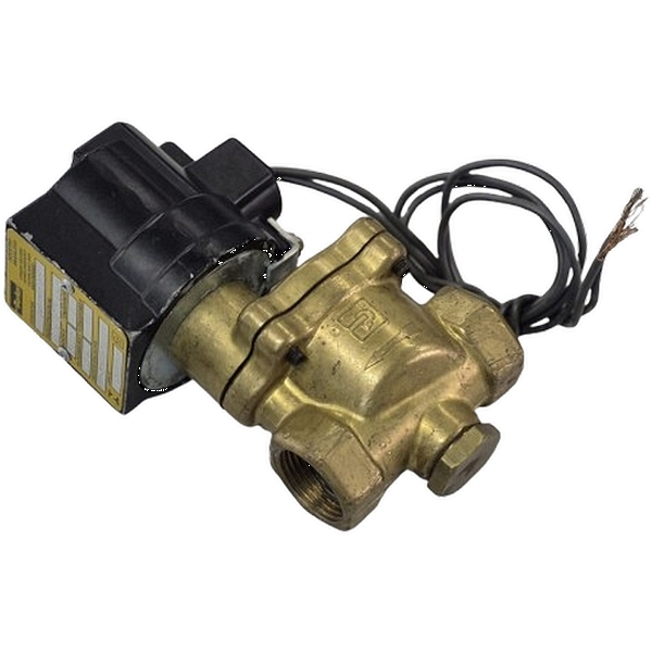 2/2 vias, conexão 3/4npt, 220V/50Hz  240V/60Hz 11,5W, pressão máxima 10kgf/cm2, fluidos ar / gás / água / óleos leves, corpo latão, vedações NBR