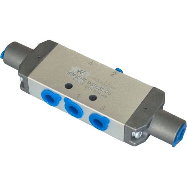 5/2 vias, acionamento piloto / retorno piloto, pressão máxima 10 bar, meio ar comprimido