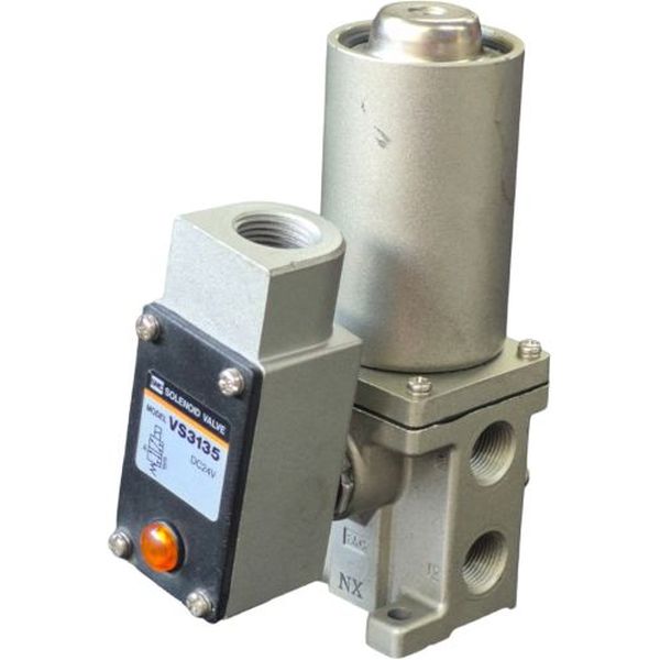 3/2 vias simples, acionalmento solenóide / retorno mola, tensão 24VDC