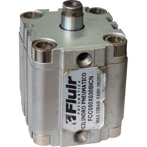 diâmetro 50mm, curso 30mm, compacto, rosca M5 interna (fêmea), dupla ação, fluido ar comprimido