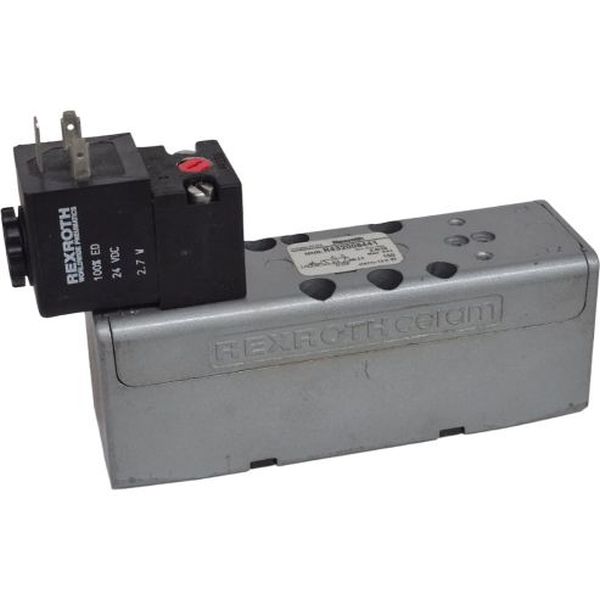 5/2 vias, montagem sobre placa, acionamento solenóide / retorno mola, pressão 2-10bar, tensão 24VDC 2.7W