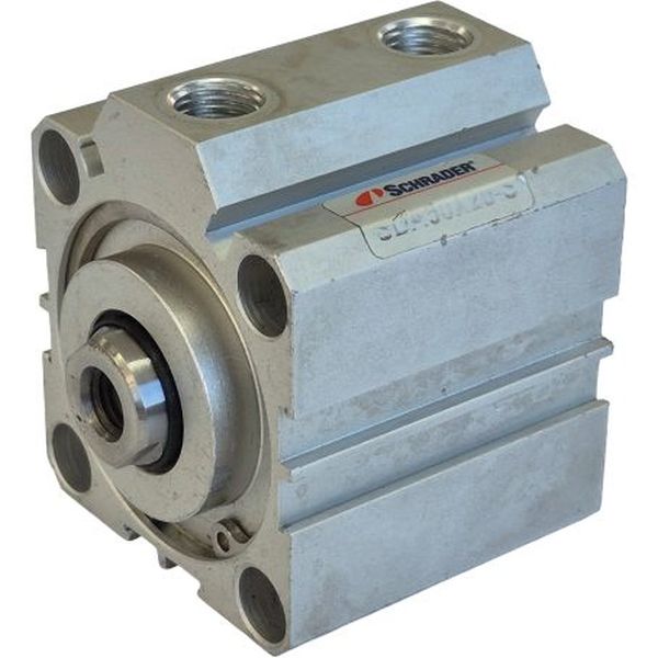 Série SDA, diâmetro 50mm, curso 20mm, compacto, dupla ação, êmbolo magnético, haste com rosca fêmea, fluido ar comprimido